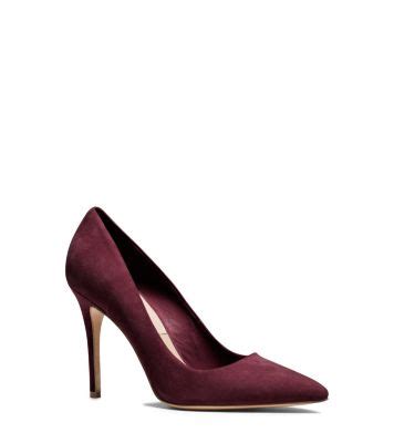 michael kors aarons suede pumps|Michael Kors heels.